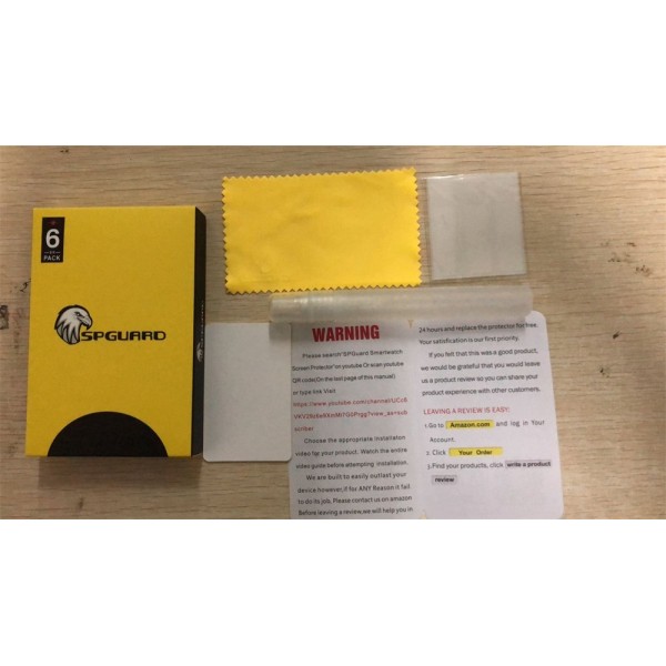 Spguard Compatible Fitbit Charge 3 LiQuidSkin Screen Protector [6Pack